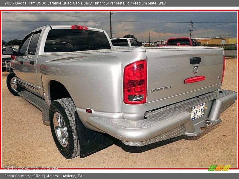 Bright Silver Metallic / Medium Slate Gray 2006 Dodge Ram 3500 Laramie Quad Cab Dually