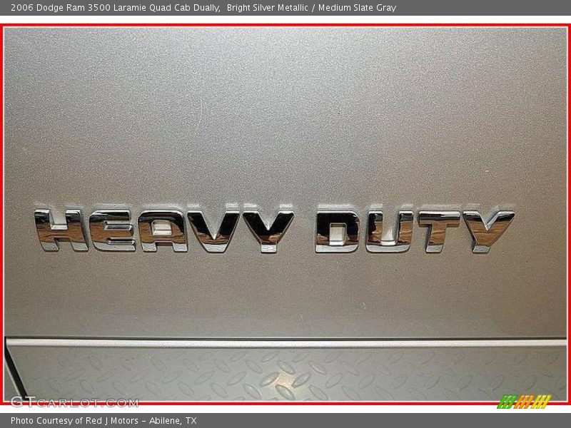 Bright Silver Metallic / Medium Slate Gray 2006 Dodge Ram 3500 Laramie Quad Cab Dually