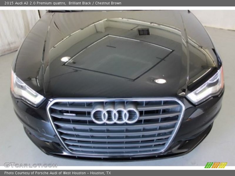 Brilliant Black / Chestnut Brown 2015 Audi A3 2.0 Premium quattro