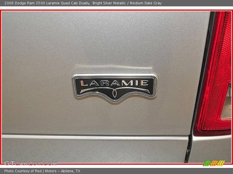Bright Silver Metallic / Medium Slate Gray 2006 Dodge Ram 3500 Laramie Quad Cab Dually