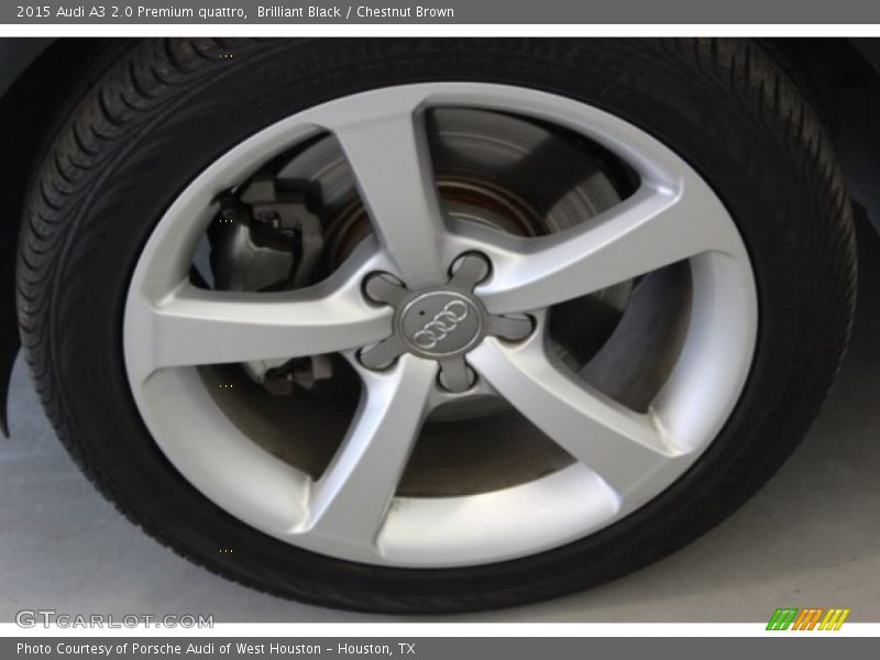Brilliant Black / Chestnut Brown 2015 Audi A3 2.0 Premium quattro