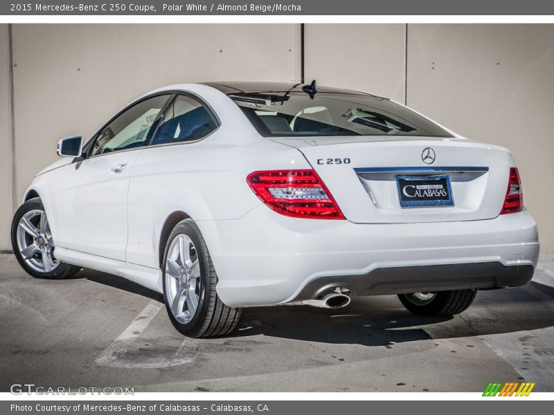 Polar White / Almond Beige/Mocha 2015 Mercedes-Benz C 250 Coupe
