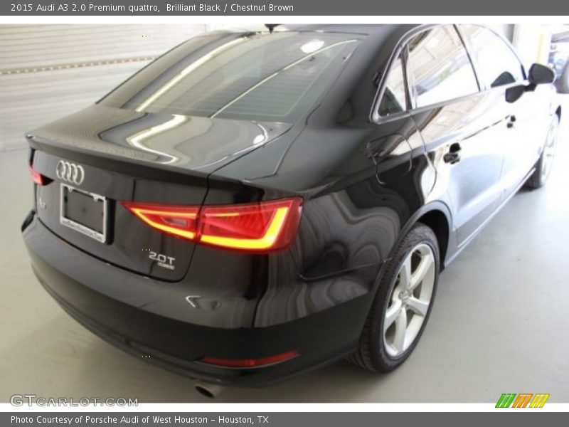 Brilliant Black / Chestnut Brown 2015 Audi A3 2.0 Premium quattro