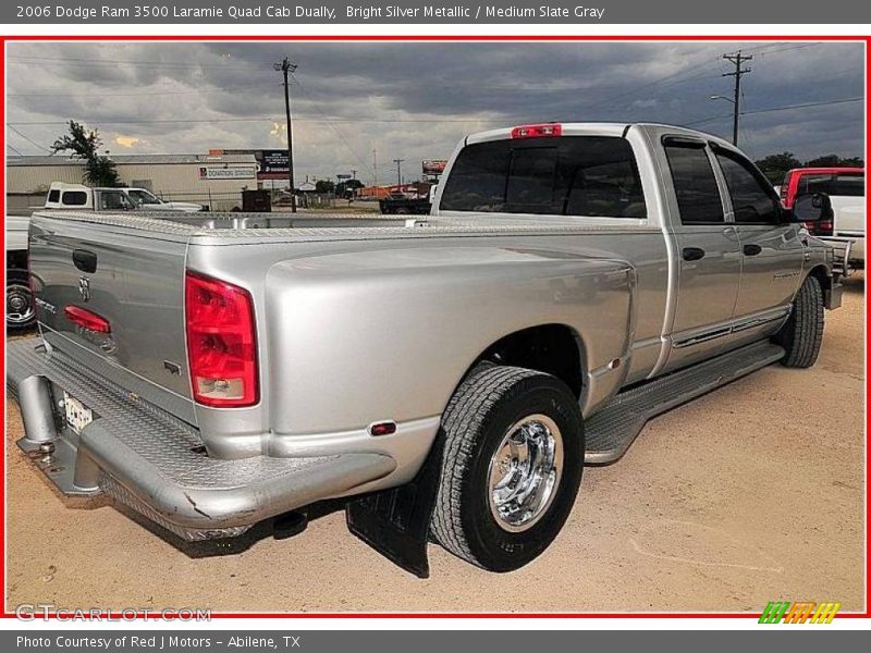 Bright Silver Metallic / Medium Slate Gray 2006 Dodge Ram 3500 Laramie Quad Cab Dually