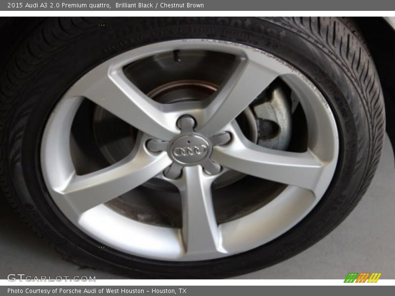 Brilliant Black / Chestnut Brown 2015 Audi A3 2.0 Premium quattro