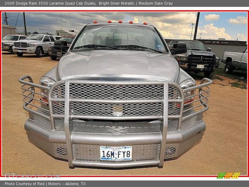 Bright Silver Metallic / Medium Slate Gray 2006 Dodge Ram 3500 Laramie Quad Cab Dually