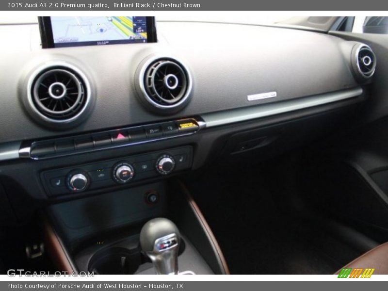Brilliant Black / Chestnut Brown 2015 Audi A3 2.0 Premium quattro
