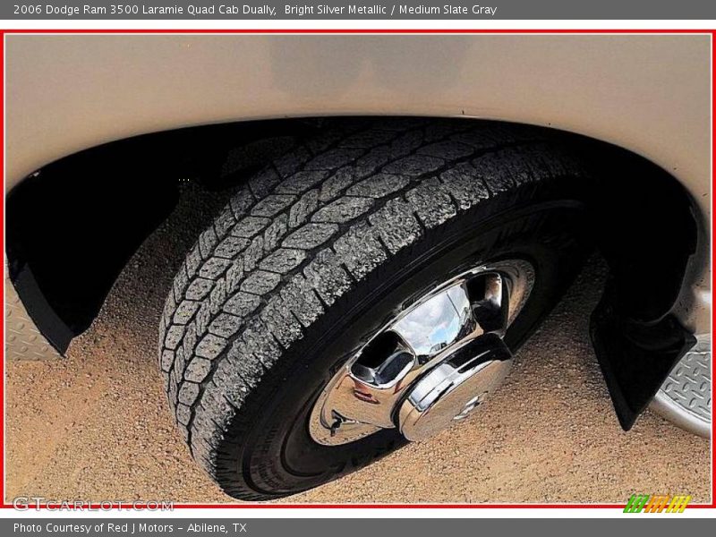 Bright Silver Metallic / Medium Slate Gray 2006 Dodge Ram 3500 Laramie Quad Cab Dually