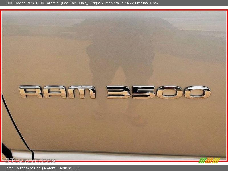 Bright Silver Metallic / Medium Slate Gray 2006 Dodge Ram 3500 Laramie Quad Cab Dually