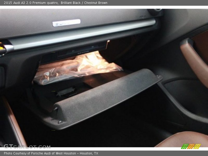 Brilliant Black / Chestnut Brown 2015 Audi A3 2.0 Premium quattro