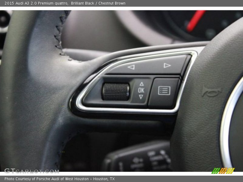 Brilliant Black / Chestnut Brown 2015 Audi A3 2.0 Premium quattro