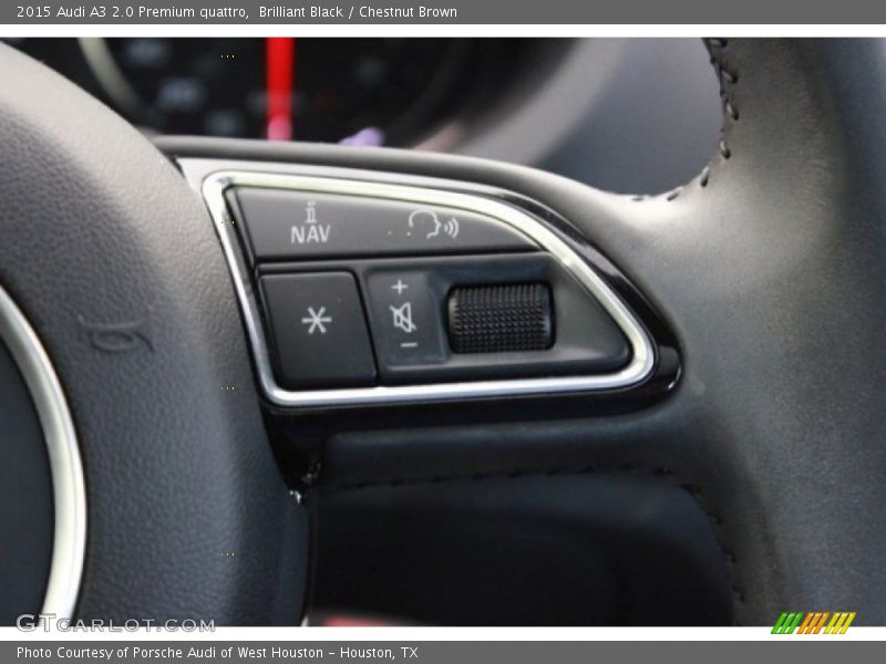 Brilliant Black / Chestnut Brown 2015 Audi A3 2.0 Premium quattro