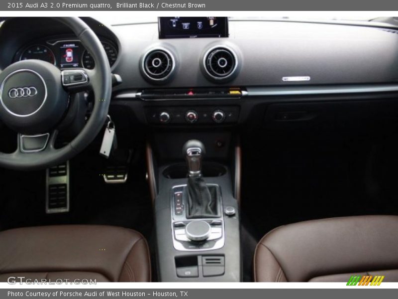 Brilliant Black / Chestnut Brown 2015 Audi A3 2.0 Premium quattro