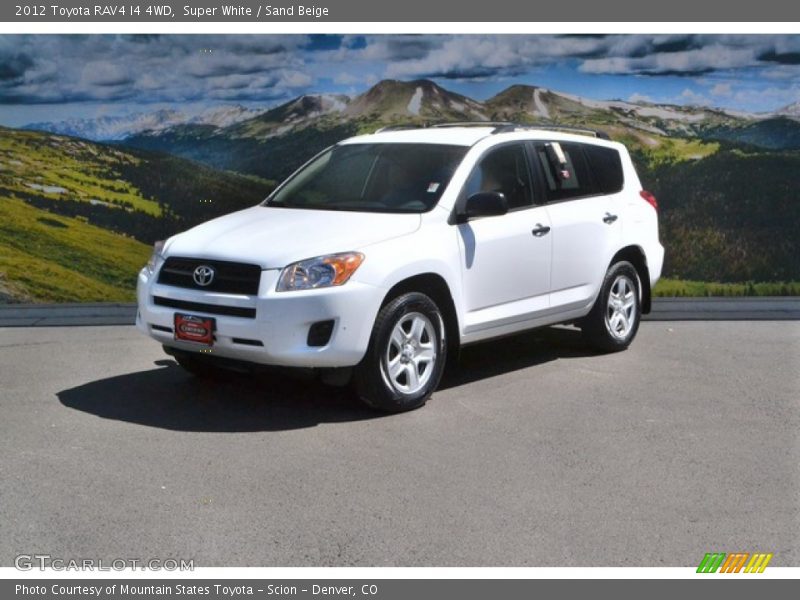 Super White / Sand Beige 2012 Toyota RAV4 I4 4WD