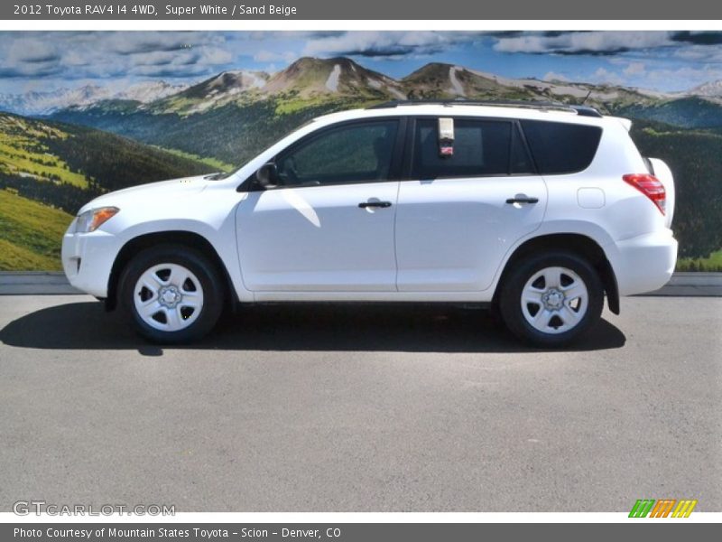 Super White / Sand Beige 2012 Toyota RAV4 I4 4WD