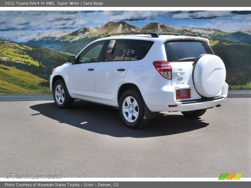 Super White / Sand Beige 2012 Toyota RAV4 I4 4WD