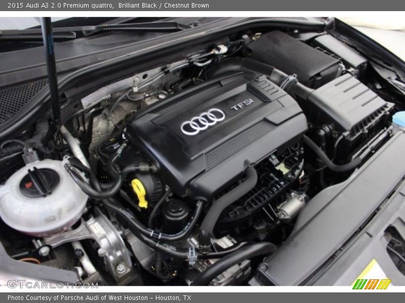 Brilliant Black / Chestnut Brown 2015 Audi A3 2.0 Premium quattro