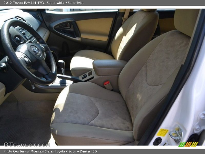 Super White / Sand Beige 2012 Toyota RAV4 I4 4WD