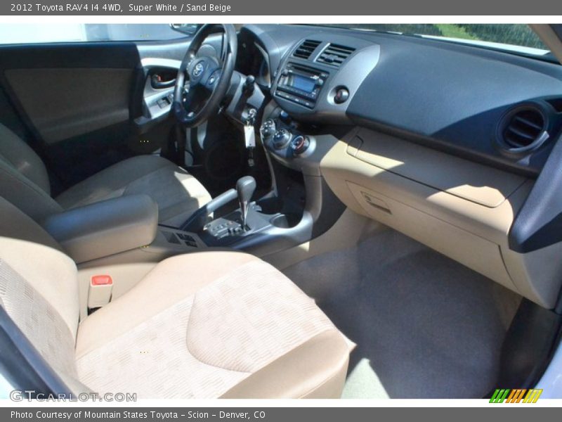 Super White / Sand Beige 2012 Toyota RAV4 I4 4WD
