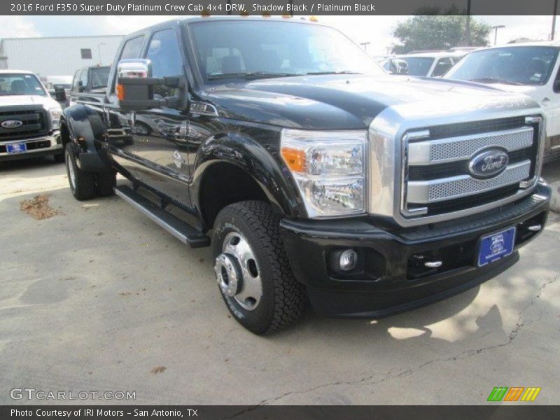 Shadow Black / Platinum Black 2016 Ford F350 Super Duty Platinum Crew Cab 4x4 DRW