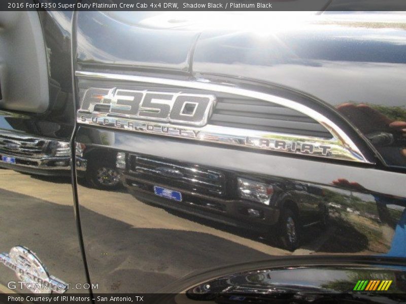Shadow Black / Platinum Black 2016 Ford F350 Super Duty Platinum Crew Cab 4x4 DRW