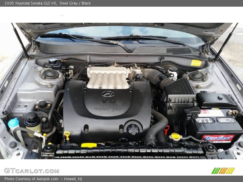 Steel Gray / Black 2005 Hyundai Sonata GLS V6