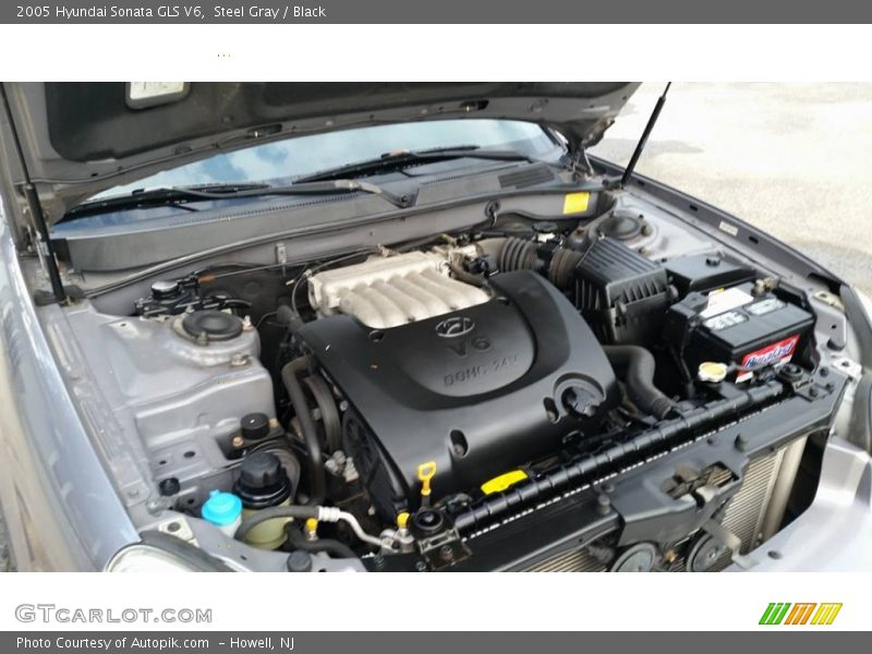 Steel Gray / Black 2005 Hyundai Sonata GLS V6
