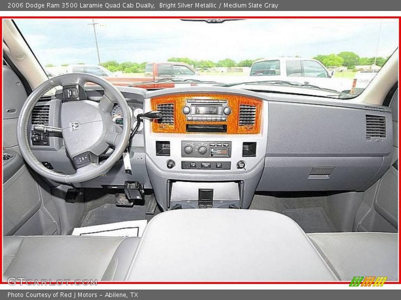 Bright Silver Metallic / Medium Slate Gray 2006 Dodge Ram 3500 Laramie Quad Cab Dually