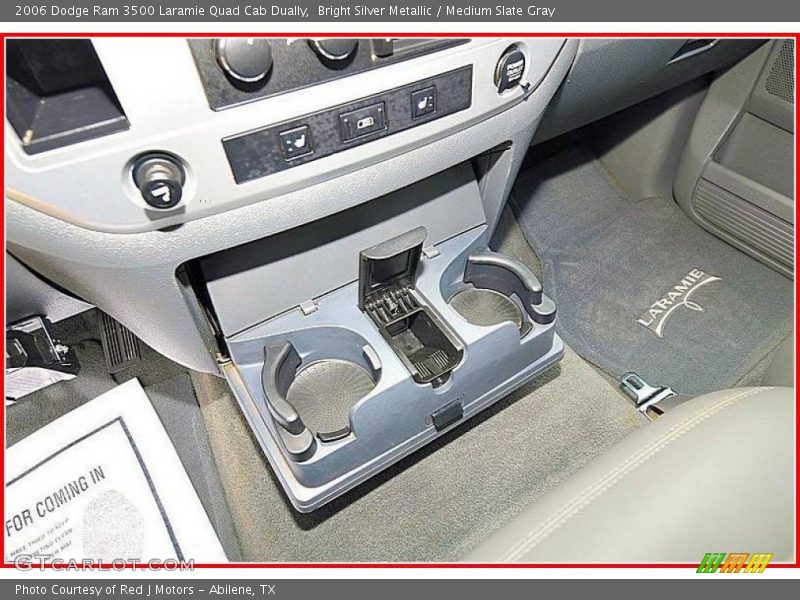 Bright Silver Metallic / Medium Slate Gray 2006 Dodge Ram 3500 Laramie Quad Cab Dually