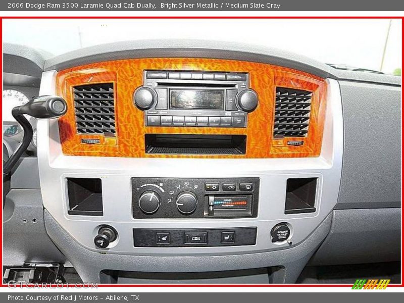 Bright Silver Metallic / Medium Slate Gray 2006 Dodge Ram 3500 Laramie Quad Cab Dually
