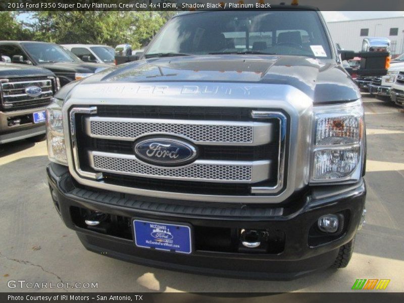 Shadow Black / Platinum Black 2016 Ford F350 Super Duty Platinum Crew Cab 4x4 DRW