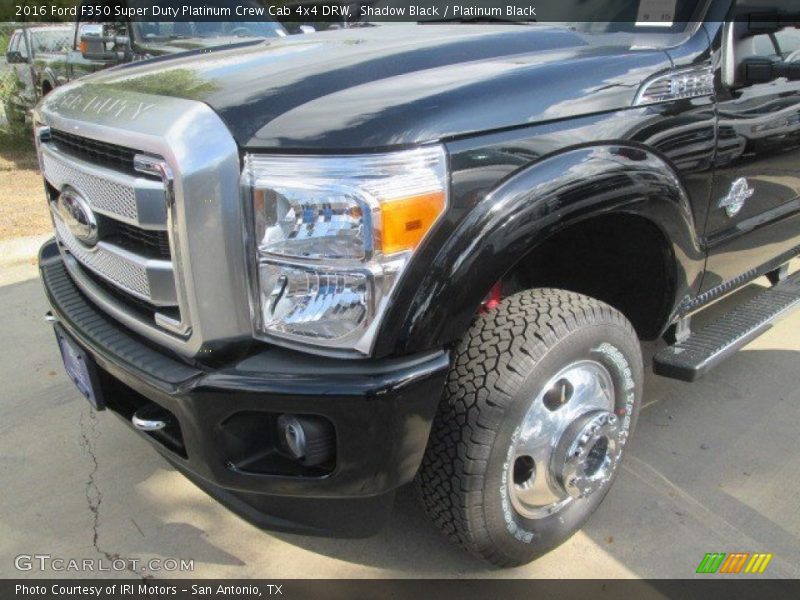 Shadow Black / Platinum Black 2016 Ford F350 Super Duty Platinum Crew Cab 4x4 DRW