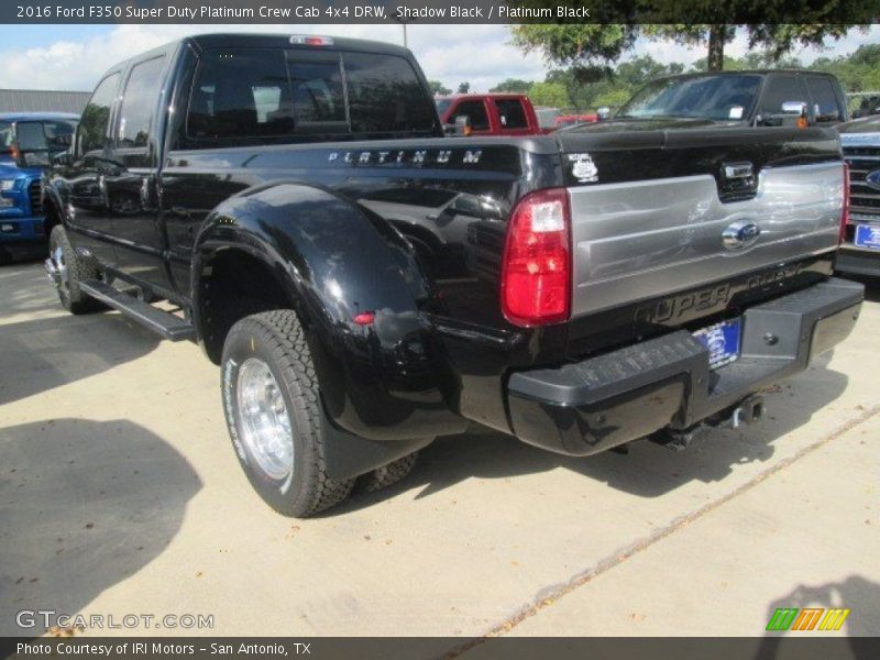 Shadow Black / Platinum Black 2016 Ford F350 Super Duty Platinum Crew Cab 4x4 DRW