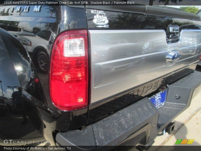 Shadow Black / Platinum Black 2016 Ford F350 Super Duty Platinum Crew Cab 4x4 DRW