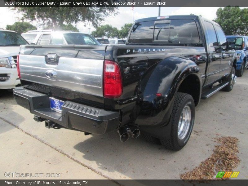Shadow Black / Platinum Black 2016 Ford F350 Super Duty Platinum Crew Cab 4x4 DRW