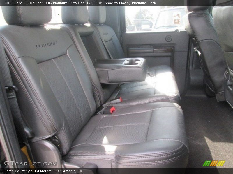 Rear Seat of 2016 F350 Super Duty Platinum Crew Cab 4x4 DRW