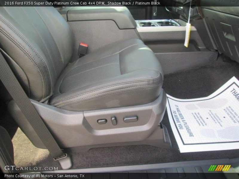 Shadow Black / Platinum Black 2016 Ford F350 Super Duty Platinum Crew Cab 4x4 DRW