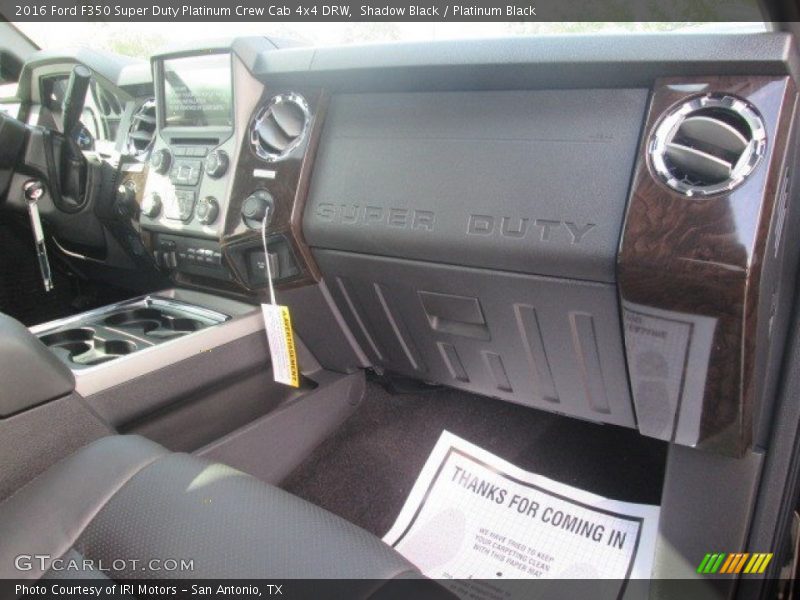 Shadow Black / Platinum Black 2016 Ford F350 Super Duty Platinum Crew Cab 4x4 DRW