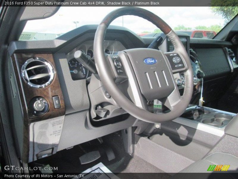 Shadow Black / Platinum Black 2016 Ford F350 Super Duty Platinum Crew Cab 4x4 DRW