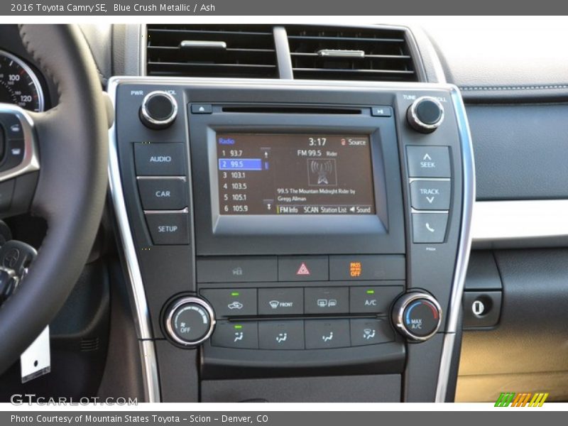 Blue Crush Metallic / Ash 2016 Toyota Camry SE