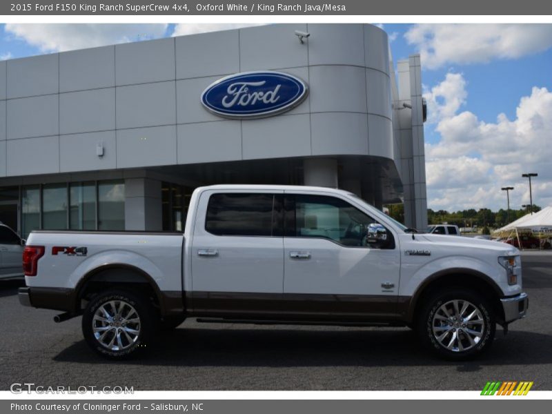 Oxford White / King Ranch Java/Mesa 2015 Ford F150 King Ranch SuperCrew 4x4