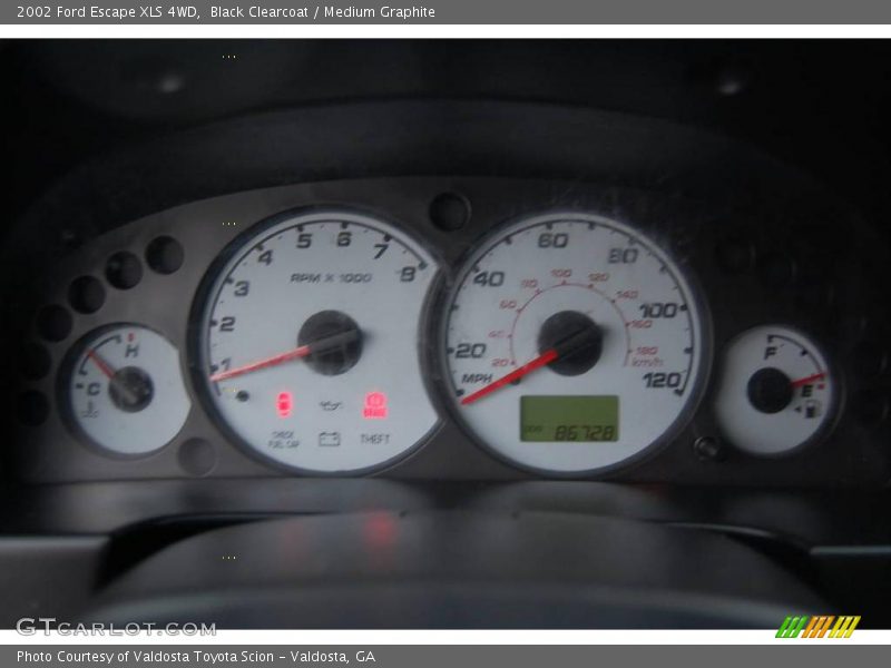 Black Clearcoat / Medium Graphite 2002 Ford Escape XLS 4WD