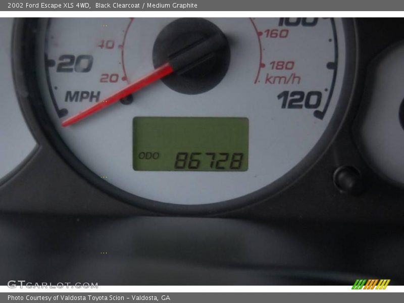 Black Clearcoat / Medium Graphite 2002 Ford Escape XLS 4WD