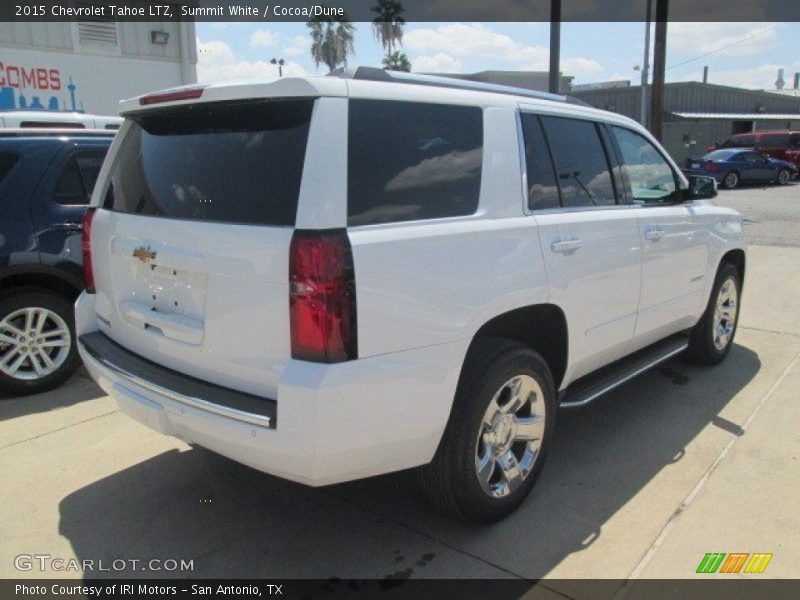 Summit White / Cocoa/Dune 2015 Chevrolet Tahoe LTZ