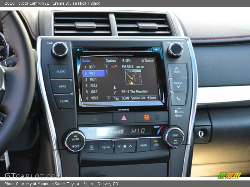 Creme Brulee Mica / Black 2016 Toyota Camry XSE
