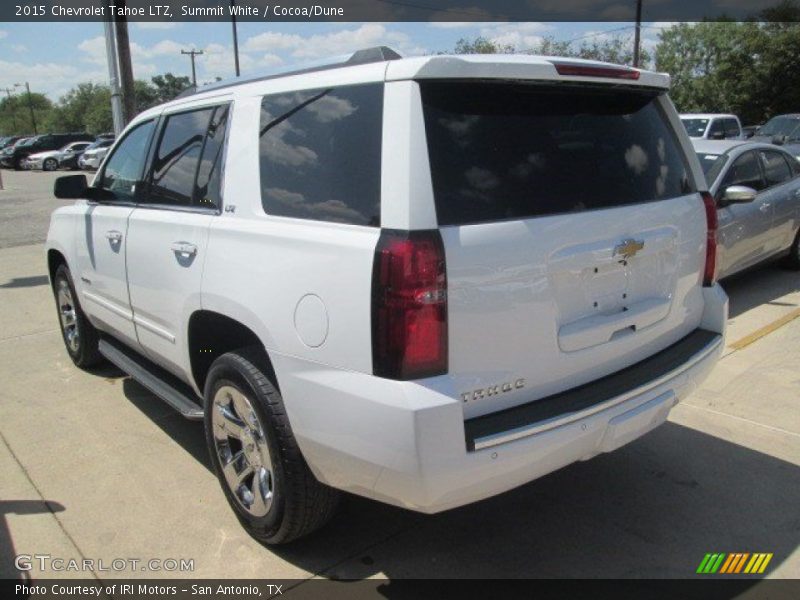 Summit White / Cocoa/Dune 2015 Chevrolet Tahoe LTZ