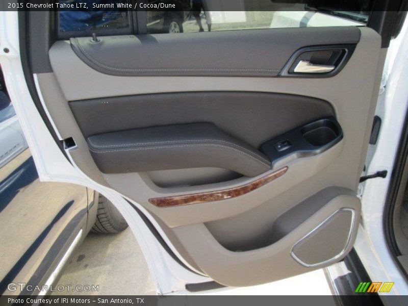 Summit White / Cocoa/Dune 2015 Chevrolet Tahoe LTZ