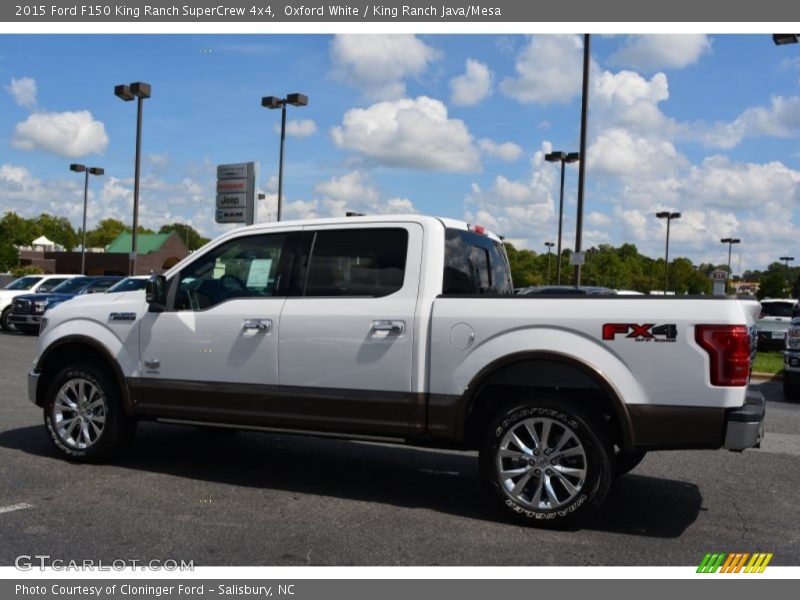 Oxford White / King Ranch Java/Mesa 2015 Ford F150 King Ranch SuperCrew 4x4