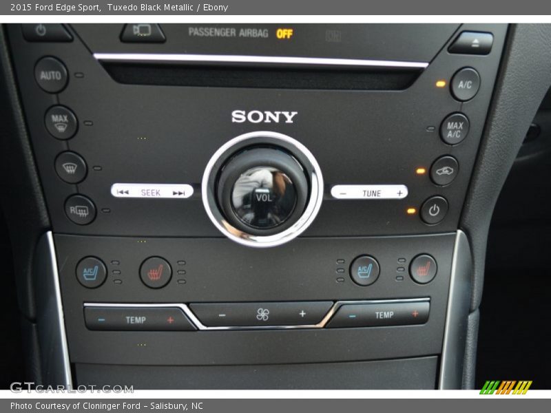 Tuxedo Black Metallic / Ebony 2015 Ford Edge Sport
