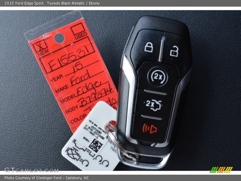 Tuxedo Black Metallic / Ebony 2015 Ford Edge Sport